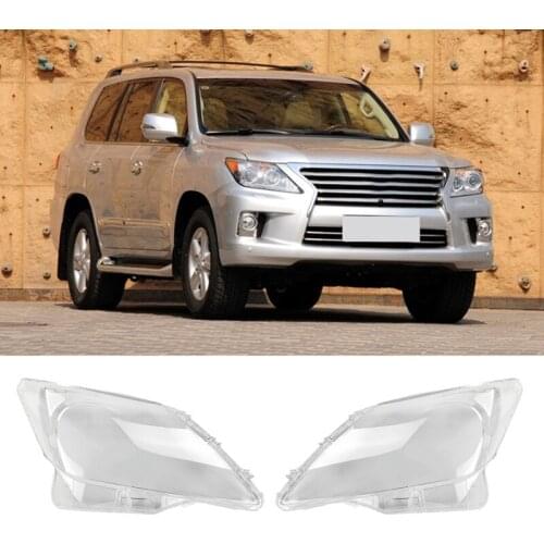1Pair Car Front Headlight Head Light Lamp Lens Shell Cover Replacement for Lexus LX570 2011 2012 2013 2014 2015