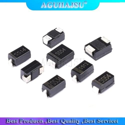 100PCS Rectifier diode 1N5819 SS14 1N5822 SS34 SR160 SS16 1N5817 SS12 SR1 100 SS110 SR360 SS36 SR240 SS24 SR2 100 SS210 SS310