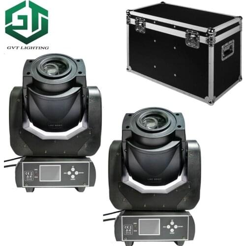 2pcs/Lot NEW 90W LED Spot Moving Head Light with Flightcase packing 90w LED Moving Head 3 Face Prism Stage Theater Disco Club