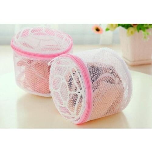 200pcs Bra Laundry Bags Washing Machine Brassiere Lingerie Underwear Panties Clothes Laundry Washing Mesh Zipper Bag SN1911