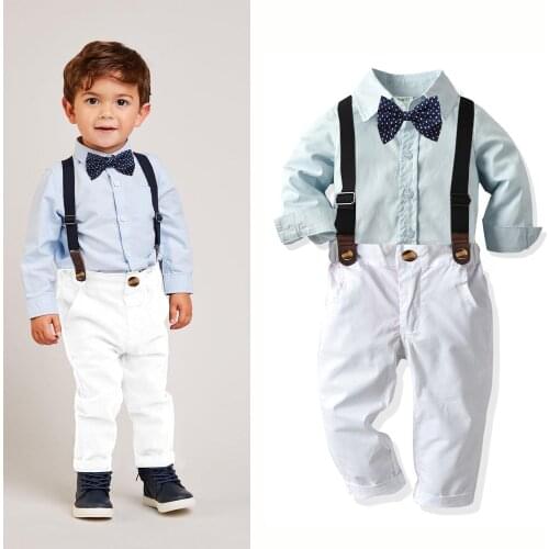 2021 Autumn Winter Kids Clothes Boys Clothes Set Baby Gentleman Suit School Outfits Children Clothing for Boys 1 2 3 4 5 6 Year