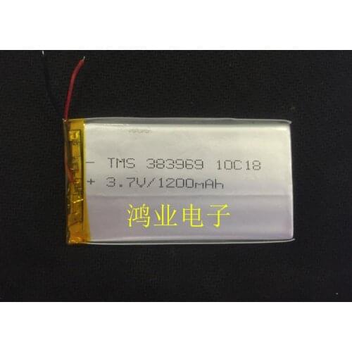 3.7V polymer lithium battery 383969P 12000MAH MP5 GPS toys battery and other products MP4 Rechargeable Li-ion Cell
