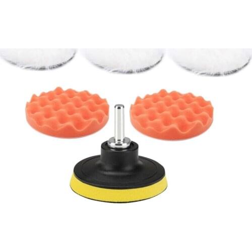 7X3Inch Polishing Waxing Buffing Sponge Pads Kit Compound Car Polisher