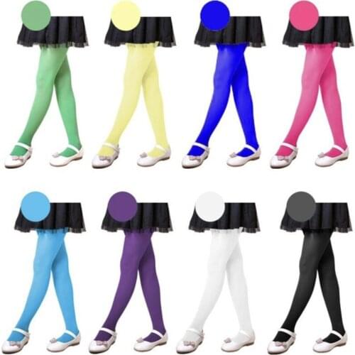 8pc/Spring/Autumn Candy Color Children Tights Baby Girls Kids Velvet Pantyhose Stockings 2-12Years