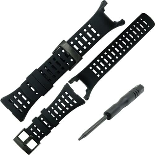 Watch Accessories Rubber Silicone Strap For Suunto Ambit 3 Peak - Ambit 2 Buckle Rubber Watchbands Correa Mens Watch Band