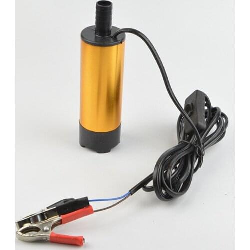 12V Car Electric Submersible Pump crude oil Fuel Water Oil Transfer Submersible Pump with On/Off Switch Oil Engine Transfer pu