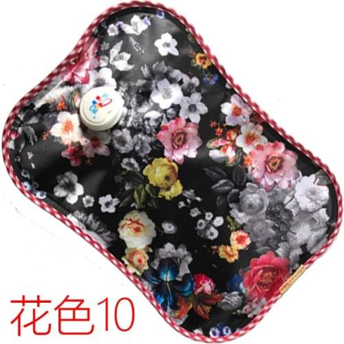 Free shipping Charging Electric hot water bag flower pattern hot water bag not filling water