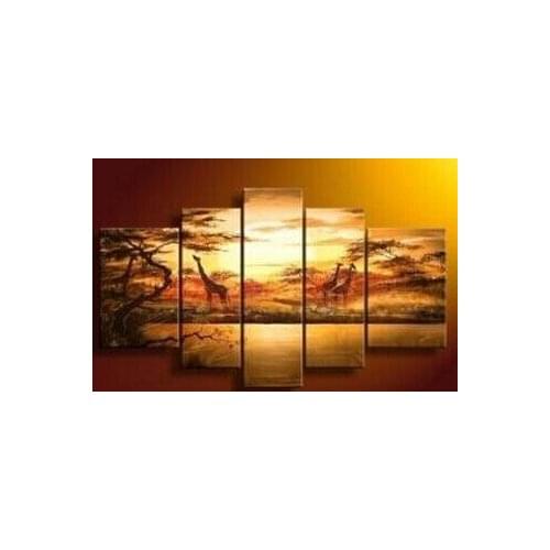 Large Knife Handpainted Landscape Paintings Modern Abstract Home Decor Wall Art Picture 3D Streetscape Oil Painting On Canvas