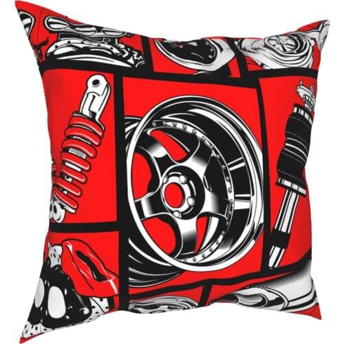 Car Culture Pillowcase Printed Polyester Cushion Cover Decorative Throw Pillow Case Cover Home Wholesale 40*40cm