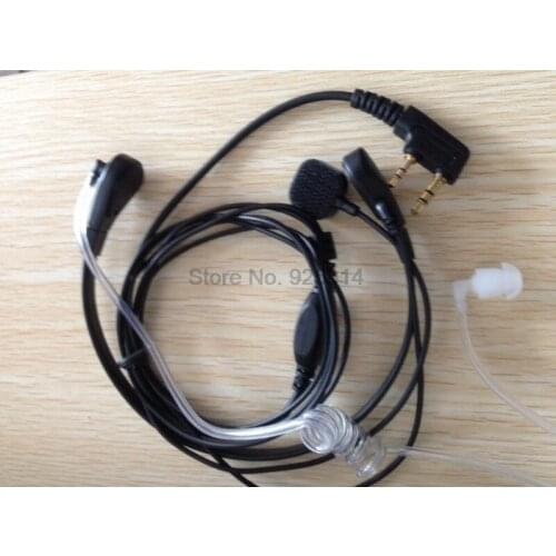 By dhl or ems 100pcs Throat Microphone Mic Earpiece Headset for CB Radio Walkie Talkie BAOFENG UV-5R UV-5RE Plus UV-B5 UV-B6