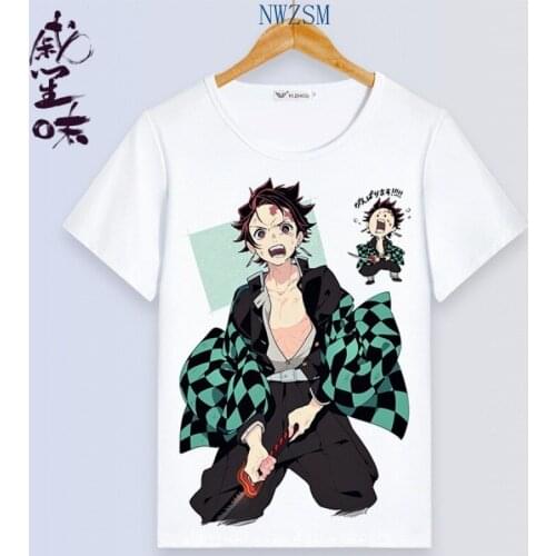 Kimetsu No Yaiba T Shirt Kids Kawaii Cartoon T-shirt Japanese Anime Demon Slayer Girls Top Graphic Tees Funny Children Clothes