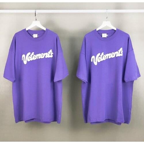 Streetwear Printing VETEMENTS T-shirt Men Women Embroidery 1:1 Best-Quality Oversize VTM T-shirts Vetements Tee Tops