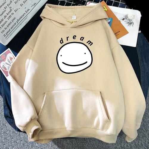 Dream Smp Hoodie Anime Pullover Sweatshirts Unisex Streetwear Men Cotton Punk Clothes Spring/Winter Harajuku Women Wram Black 12