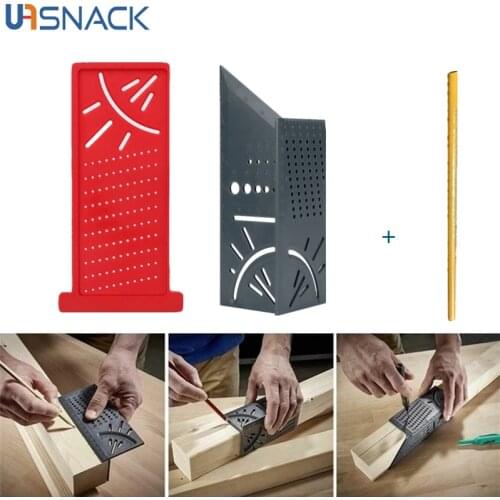 Wood Working Ruler Woodworking Scribe Mark Line Gauge T-Type CrossOut Carpenter Angle Ruler Precision Measurement Measuring Tool