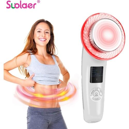 6 In1 LED Body Slimming Massager Digital Screen Fat Burner Weight Loss Ultrasound Cavitation Anti Cellulite Infrared Device