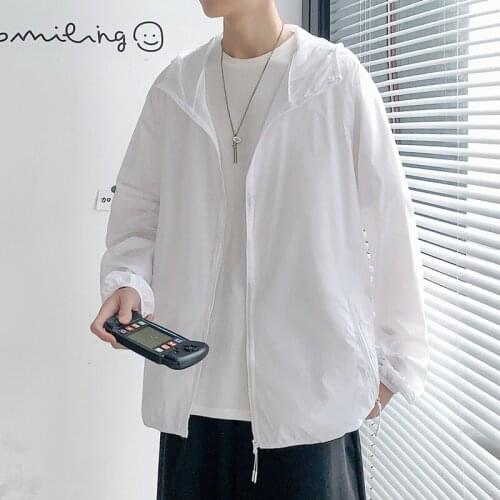 Jacket Mens Out Of Stock Summer Harbour Style Resistant Thin Loose Sunscreen Solid Color Youth Sport Leisure Surprise Price