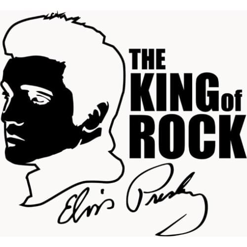 Car Stickers Elvis Presley Rock AutographPVC Car Decoration Accessories Decals Creative Waterproof Black/white,17cm*16cm