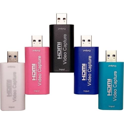 New HD 1080P HDMI-compatible To USB 2.0 Video Capture Card Game Recording Grabber Box for PS4 OBS YTB Live Streaming Broadcast