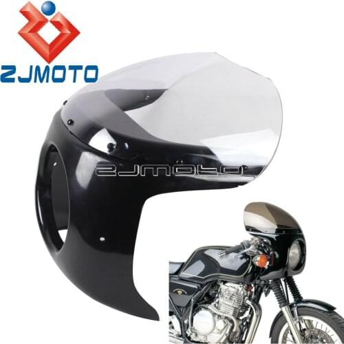 Motorcycle 7" Headlight Fairing Retro Cafe Racer Fairing Windshield For Honda CB CM CL GL CX SL Front Headlight Fairing Cover