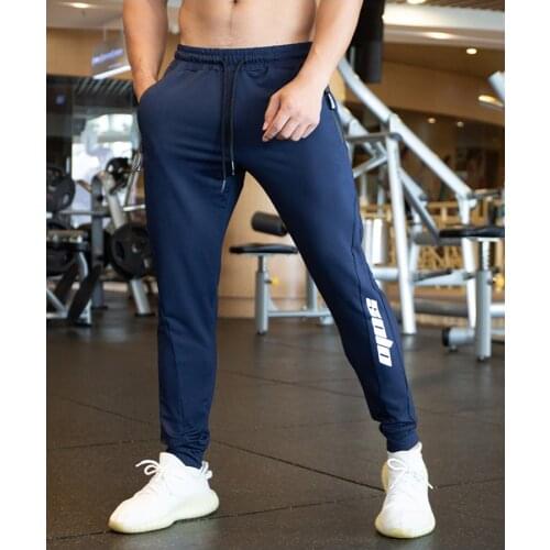 Autumn Men Running Training Pants Sport Trousers Jogging soccer Basketball Gym Fitness Sports Sweatpants zipper Pocket