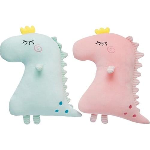 50cm Pink Green Dinosaur Plush Doll Soft Stuffed Pillow Home Decor Cushion Adult Baby Sleeping Pillow Creative Gift Children Toy
