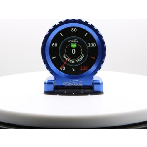 OBD port and sensor connection i-round LCD optional language inverted standing meter gauge for universal car