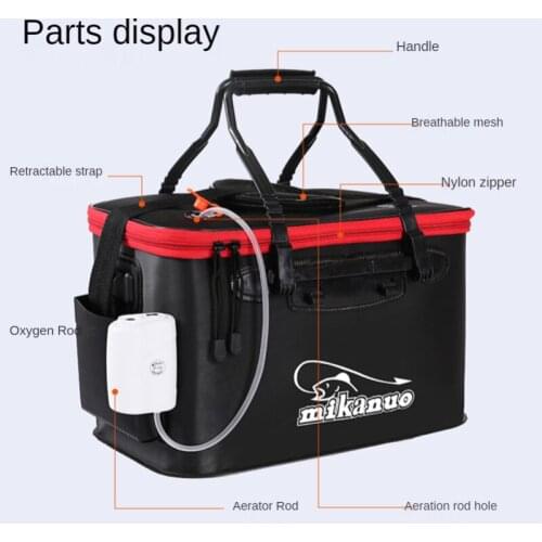 Camping Fishing Gear Storage Box Fishing Bag Multifunctional Portable Fish Bucket Live Fish Tank Water Tank