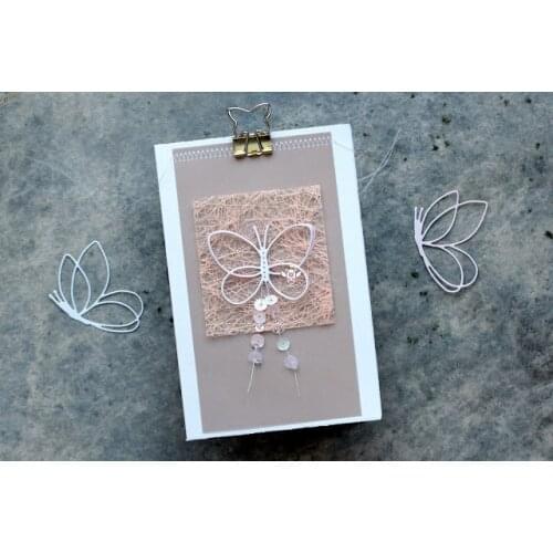 PP Craft metal cutting dies cut die mold 2Pcs Butterfly decoration Scrapbook paper craft knife mould blade punch stencils dies