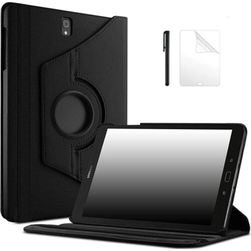 360 Rotation folding Stand Smart PU Leather Case for Samsung Galaxy Tab S3 s3 9.7 SM-T820/T825/T829 9.7inch Tablet case+Film+Pen