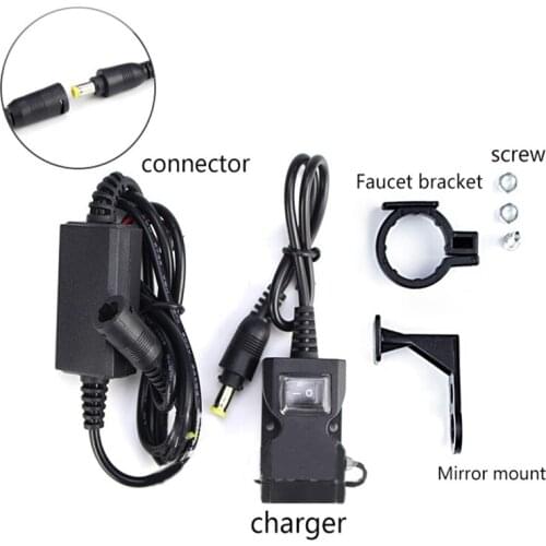 Dual USB Port 12V Waterproof Motorbike Motorcycle Handlebar Charger Adapter Power Supply Socket for Phone Mobile