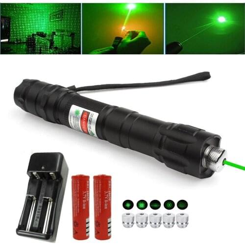 10000m 5mW Laser Pointe Green Powerful adjustable focus Green Laser Pointer Light laser pointer pen, used for hunting pen lights