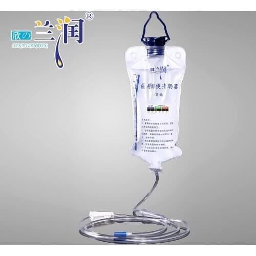 1pcs 1200ml Reuse Thickened Large Capacity Enema Bag Washing Bag Vaginal Colon Hydrotherapy Household Coffee Enema Anal pack