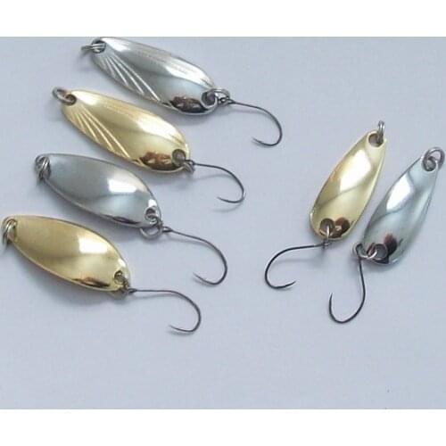 20pcs 1.5g 3.5g 4.5g 5g mixed small sizes fishing spoon Metal fishing lure spoon bait fishing tackle free shipping