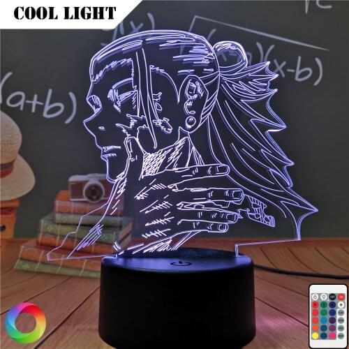 3D Anime Lamp Getou Suguru Light Jujutsu Kaisen Led Night Light for Birthday Gift Jujutsu Kaisen Nightlight Getou Suguru Lamp