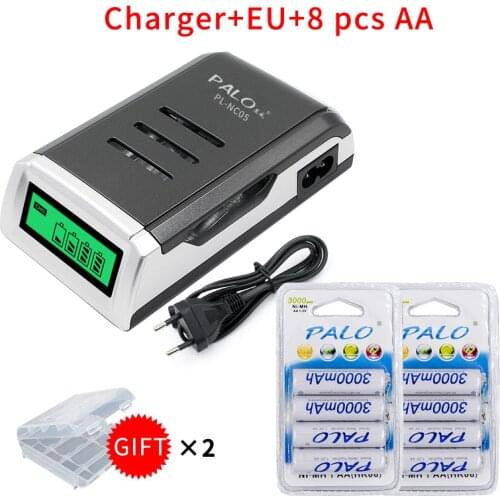 6pcs 2a AA Battery Batteries 1.2V AA 3000mAh Ni-MH Pre-charged Rechargeable Battery 2A Baterias for Camera,clock and Razor
