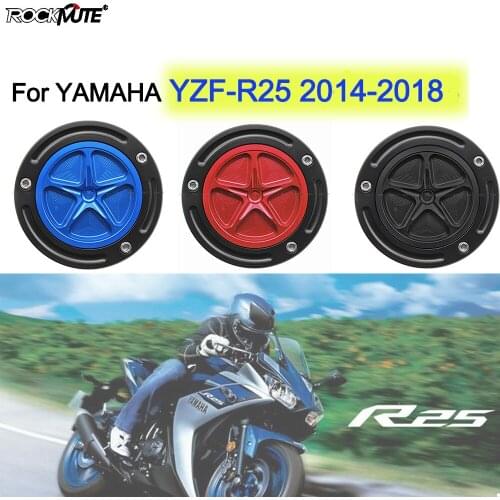 Motorcycle Accessories CNC Gas Fuel Tank Cap Cove For Yamaha YZF-R25 R25 R3 2014 2015 2016 2017 2018