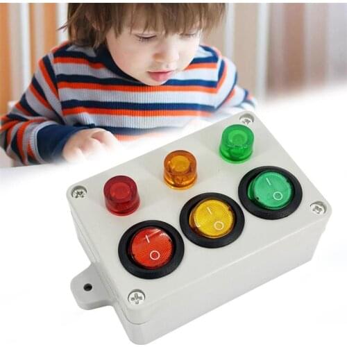 Children Busy Board Diy Accessories Material Plug Socket Electrical Switch Toy Educational Sensory Activity Educational Toys
