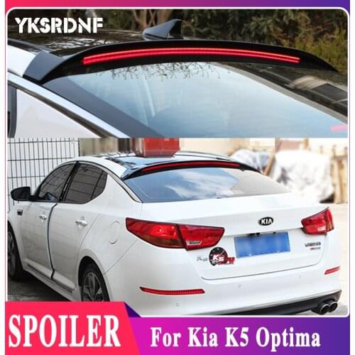 For Kia K5 Optima Car Decoration 2011 2012 2013 2014 2015 ABS Plastic Paint Painting Color Rear Trunk LED Light Roof Spoiler