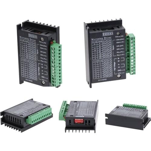 5Pc 42/57/86 TB6600 Router Machine Stepper Motor Driver 4.0A 42VDC 32 Segments Upgraded Version for CNC Router Engraving Machine