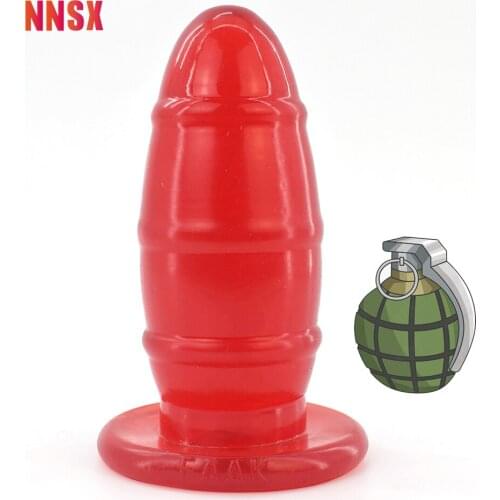 NNSX Atomic bomb-shaped penis sex toys anal plug adult products huge dildo with suction cup for women men masturbation sex game