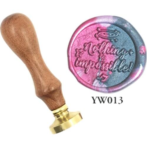 Exquisite Paint Wax Stamp Greeting words you wood handle,DIY Ancient Seal Retro Stamp,Personalized Wax Seal High Quality