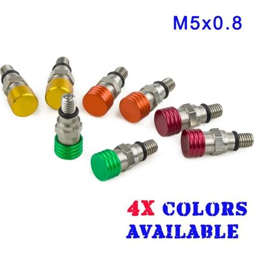 M5x0.8 Fork Air Bleeder Valve For Suzuki Honda For Yamaha Husqvarna For Kawasaki GasGas 65 80 85 100 125 250 250F 450F 250X 450X