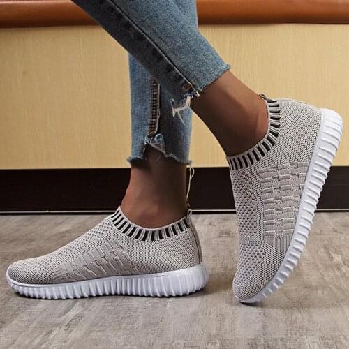 Plus Size Summer Light Weight Sneakers Sock Woman Running Shoes for Women Sports Shoes Ladies Sport Shoes for Women Gym GMB-0539