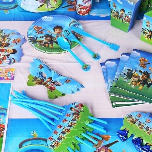 24pcs Paw Patrol Birthday Party Decoration Puppy Patrol Cake Card Fruit Plug-in Birthday Party Supplies Toys for Children