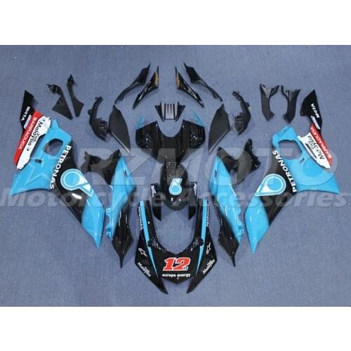New ABS Motorcycle Fairing Kits Fit For Yamaha YZF 600 R6 2017 2018 2019 2020 R6 17 18 19 20 Custom Sky Blue PETRONAS
