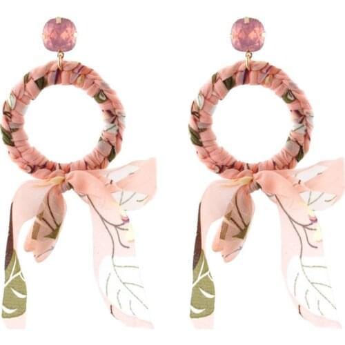 Oorbellen pendientes de hilo bohemios especiales para mujeres pendientes hechos a mano elegantes pendientes Multicolor gota