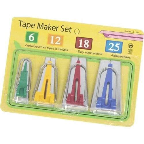 6mm 12mm 18mm 25mm Fabric Bias Tape Makers Domestic Machine Sewing Quilting Tools Accessories