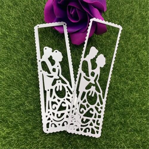 Rectangular Metal Cutting Dies wedding bride and groom card background mold art cutter Scrapbooking album card punch stencils