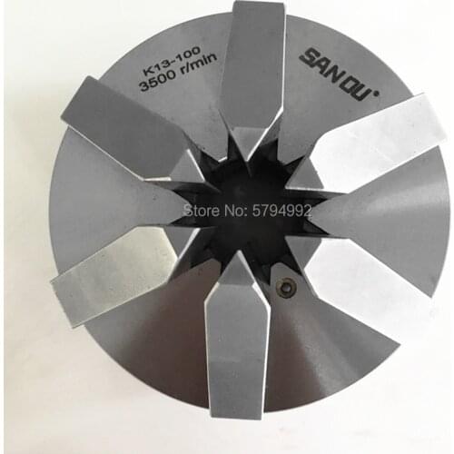6 Jaw Slope 112mm 4.5'' Lathe Chuck Self Centering SANOU K13-100 Hardened Reversible Mounting Tool for Drilling woodworking