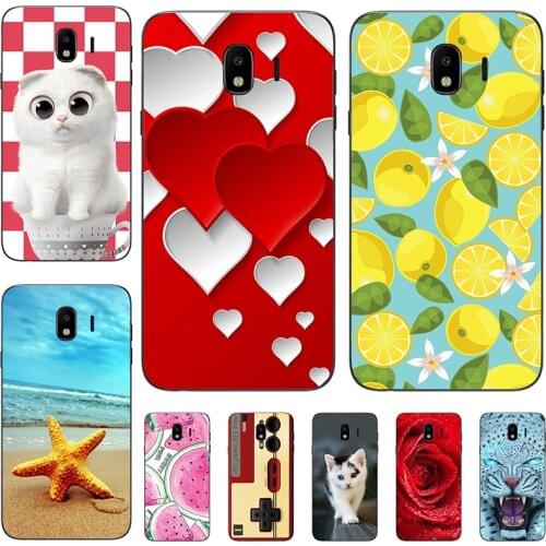 Silicone Cover For Samsung J4 2018 J400 J400F 5.5" Case Soft TPU Protective Phone Back Case Cartoon Bumper Shell